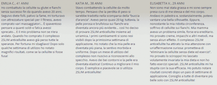 2SLIM anticellulite pareri opinioni recensioni